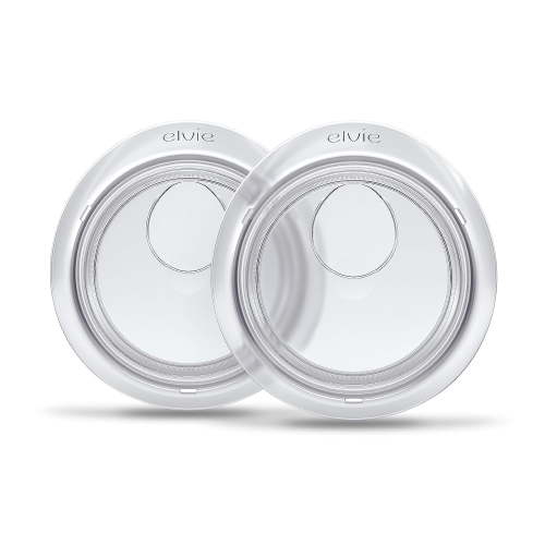 Elvie Catch Milk Collection Shells, Set of Two Discreet Leak-Protection Silicone Cups, Reuse Your Milk| Reusable Breast Shells Collect Up to 1oz