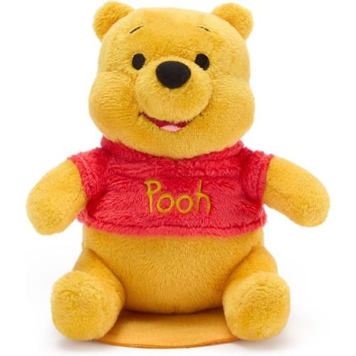 Disney Store Official Winnie the Pooh Magnetic Shoulder Plush Stuffed Animal - Adorable Pooh Bear Includes Magnetic Pad & Soft, Fuzzy Fabrics - Perfect Plush Toys - Mini 5''