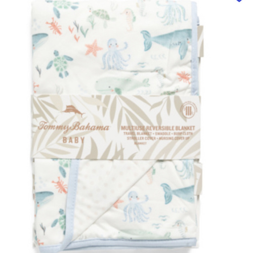 42x42in Whale Friends Stroller Blanket | Baby Gear & Essentials | Marshalls
