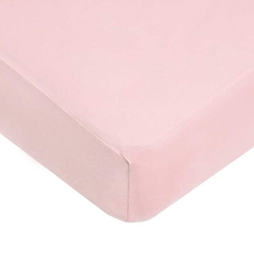 American Baby Company 100% Natural Cotton Fitted Crib Sheet 52" x 28" - Soft, Breathable, Hypoallergenic & Gentle Toddler Bed Sheet, Baby Pink, Neutral for Boys & Girls | Soft, Breathable, Hypoallergenic, Toddler Bed Sheet, Neutral for Boys & Girls, Gentl