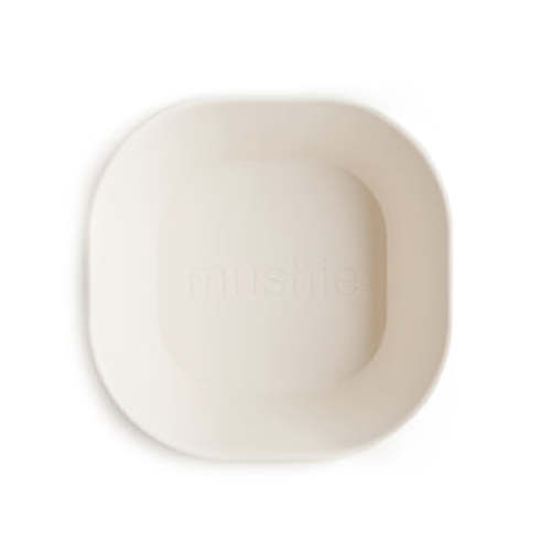 Mushie Baby Square Dinnerware Bowl, Set of 2