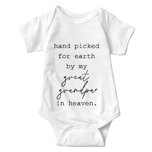 listery Hand Picked For Earth By My Great Grandpa Bodysuit New Boys Baby Girls By My Great Grandpa Newborn