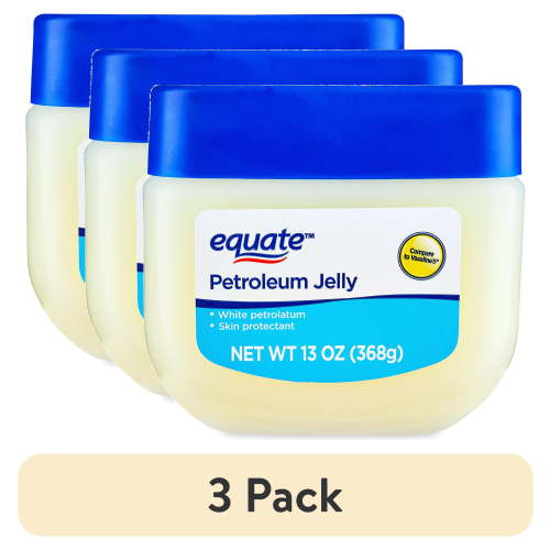 (3 pack) Equate Petroleum Jelly, Skin Protectant, 13 oz, Compare to Vaseline®