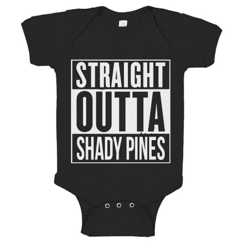 Straight Outta Shady Pines Baby Romper