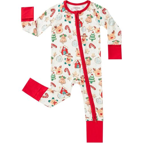 pureborn Baby Sleeper Viscose from Bamboo Zipper Footies 0-24 Months | Buttery soft, 2 way zipper, breathable, unisex infant, fold-over mittens and foot cuffs, all-season, comfortable, snug fit