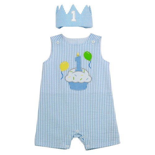 BABY STARTERS 1st Birthday Romper & Crown Set | Nordstromrack