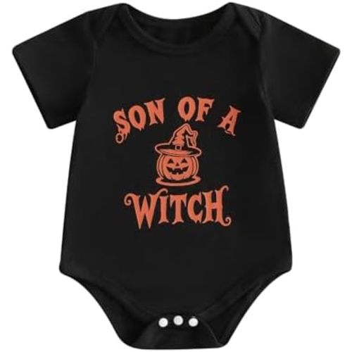 Newborn Halloween Outfit Boy Girl Cursed Onesie Bodysuit