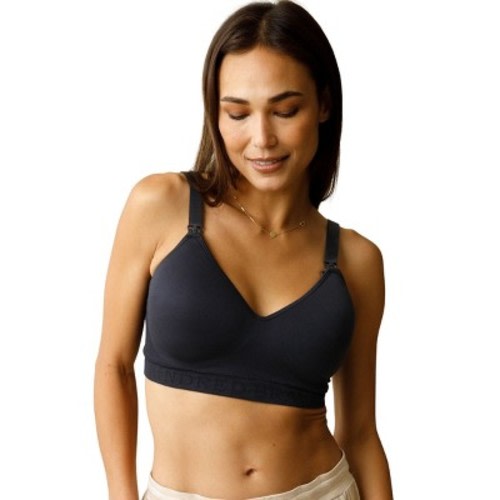 Kindred Bravely Womens Sublime Contour Hands Free Pumping & Maternity Bra for Nursing and Breastfeeding, Black, 1X Busty