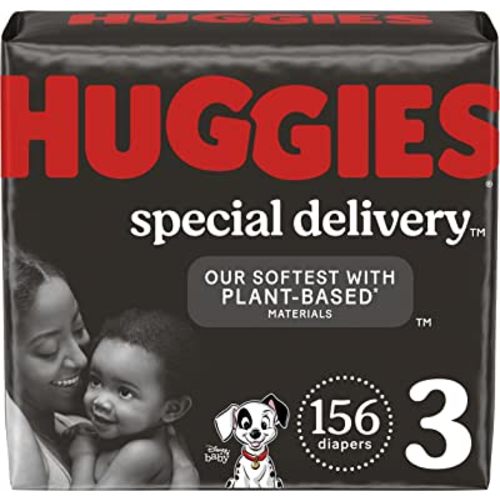 Huggies Special Delivery Hypoallergenic Baby Diapers Size 3 (16-28 lbs), 156 Ct, Fragrance Free, Safe for Sensitive Skin