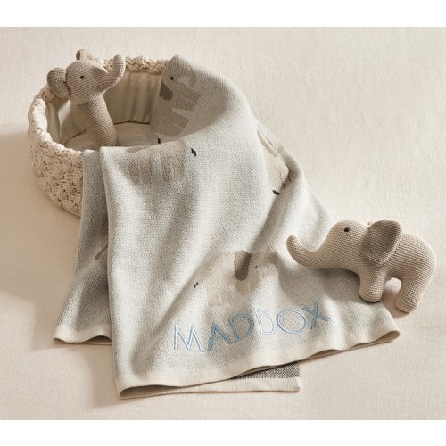 Intarsia Animal Baby Gift Set