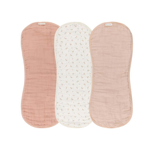 Floral Pink Muslin Burp Cloth – Ely's & Co.