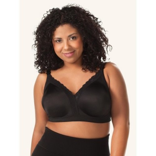 Leading Lady Women's The Veronica - Silky Lace Nursing Bra  Black 38C