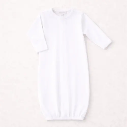 Unisex Baby White Converter Gown - Peruvian Pima Cotton Essentials – Magnolia Baby