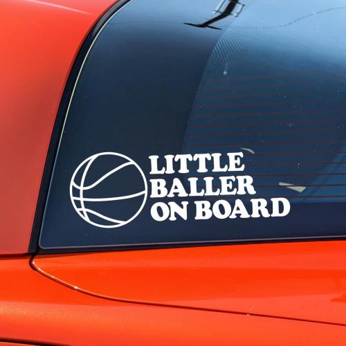 Future Basketball baby on board Sticker Sports Decal Infant Safety Car Window Sign For Parents To Be Newborn Gift Sign Baby Shower Present
