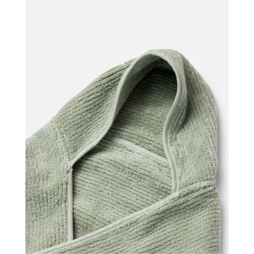 The Ribbed Hooded Towel / Sage