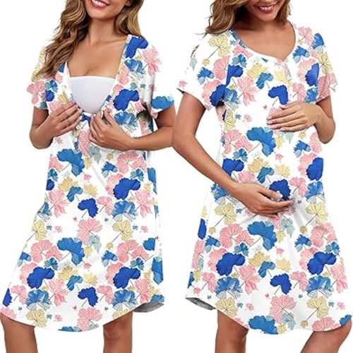 Nursing Nightgown Womens