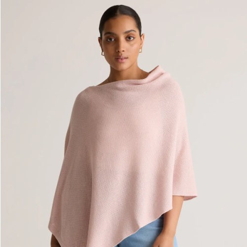 Lightweight Cotton Cashmere Nursing Shawl in Sugar Stone