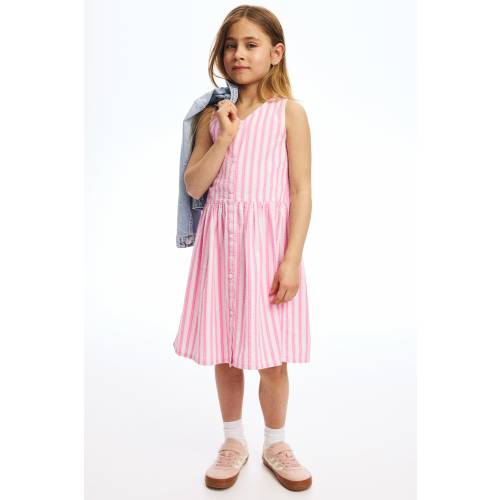PATTERNED SEERSUCKER DRESS