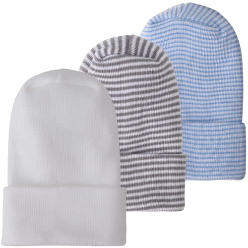 Newborn Baby Girl Hats Soft No Scratch Cotton Toddler Infant Beanie Caps Newborn Hospital Hat for Boy Girl 0-6 Months