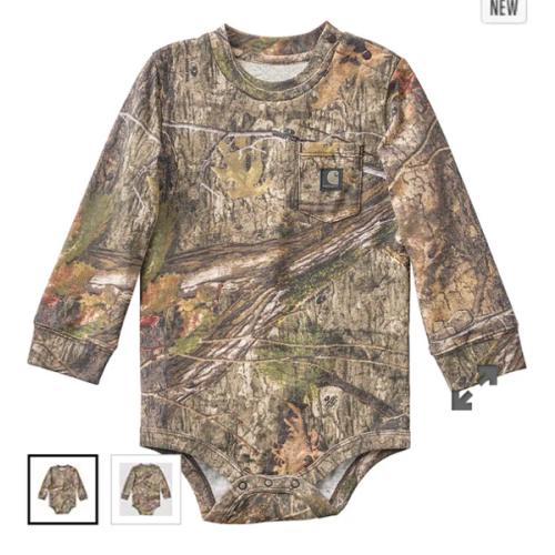 Boys' Long Sleeve Camo Pocket Bodysuit (Baby) | Carhartt