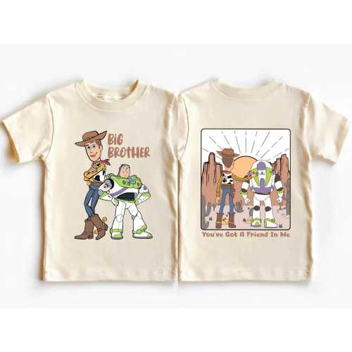 Toy Story Brothers Shirt, Disney Big and Little Bro Matching Tee, Woody Buzz Lightyear Family Sweatshirt, Toy Story Siblings Gift