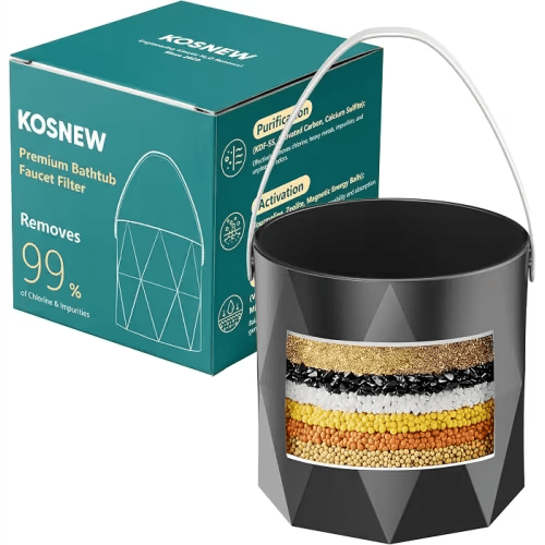 KOSNEW® Bath Faucet Filter, 10-Stage Advanced Shower Water Filter