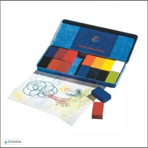 Stockmar Block Crayons - Set of 16 Colors in Tin | Art and Crafts- Blue Otter Toys