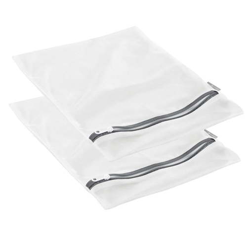 2 Pack Laundry Mesh Net Washing Bag Clothes Bra Sox Lingerie Socks Underwear, 2Pcs Small Thick Fine Mesh Laundry Bag Grey Zipper By Shiogb