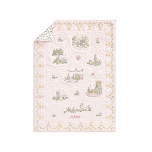 English Garden Baby Quilt (Pink)