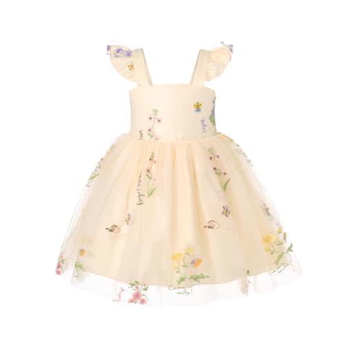 YOUNGER TREE Toddler Girl Tutu Dress Tulle Summer Dresses Party Princess Sundress for 1-6Y