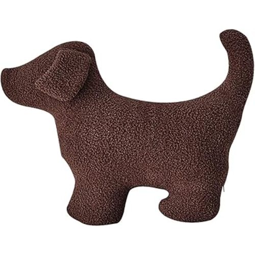 Animals Shaped Throw Pillow for Bed,Home Decorative Pillows for Bedroom Aesthetic,Soft Throw Pillow for Couch,Handmade Living Room Throw Pillows Chocolate