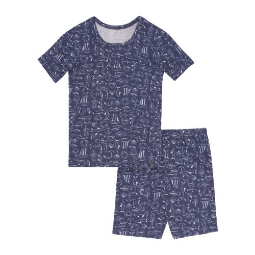 Modern Moments by Gerber Toddler Neutral Super Soft Americana Pajama Short Set, 2-Piece, Sizes 12M-5T
