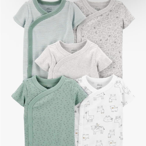 Simple Joys by Carter's unisex-baby 5-pack Side Snap Short-sleeve Bodysuit