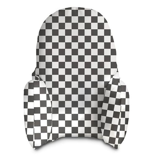 Yeah Baby Goods Wipeable Cushion Cover (Classic Check) - Compatible with The IKEA Antilop Highchair - Soft, Waterproof Baby High Chair Cover