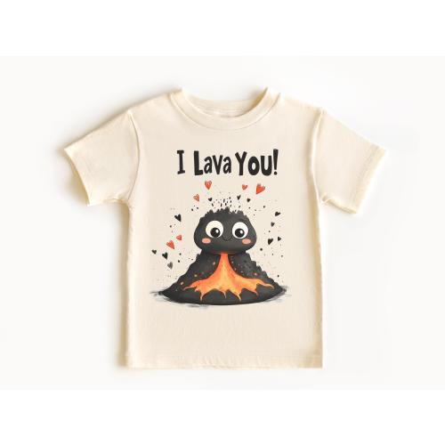 I Lava You Funny Hawaiian Toddler Shirt Kids T-shirt Baby Onesie Baby Bodysuit Tropical Cute Baby Shower Gift for New Mom and Newborn