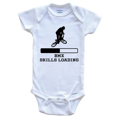 BMX Skills Loading Baby Bodysuit - Funny BMX Bike Baby One Piece