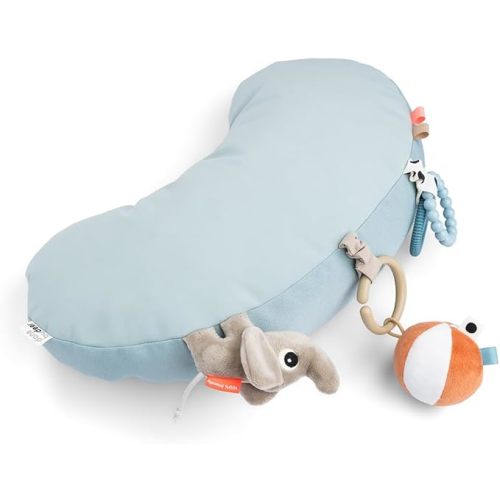 Done by Deer Tummy Time Pillow with Tummy Time Toys - Baby Toy for Babies 0-6 Months - Includes Sensory and Tactile Elements and Baby Teether - Soft and 100% Safe Materials