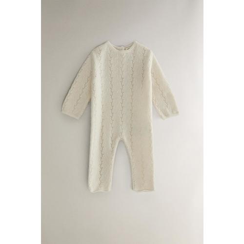 CASHMERE BABY ROMPER - Oyster-white | ZARA United States