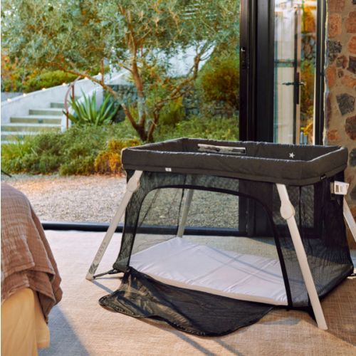 Lotus Crib & Bassinet Kit, Convertible Travel Bassinet – Guava Family
