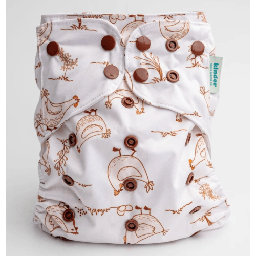Happy Hens: Essentials Pocket Cloth Diaper with Athletic Wicking Jersey, Grows with your Baby
