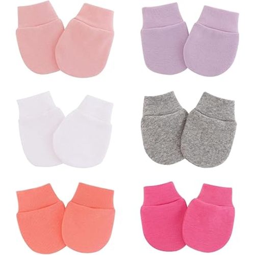 Baby Mittens No Scratch Mittens Infant Soft Gloves Mittens for 0-6 Months Boys Girls