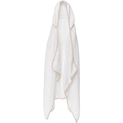 Lalo The Hooded Towel - 100% Organic Cotton, Soft on Sensitive Skin, Cozy & Absorbent, Machine Washable Baby Hooded Bath Towel - Grapefruit