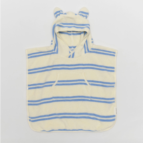 Sammy the Seagull Blue Stripe Hooded Towel | Botanic and Luxe