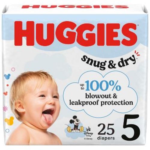 Huggies Snug & Dry Disposable Diapers - Size 5 - 25ct