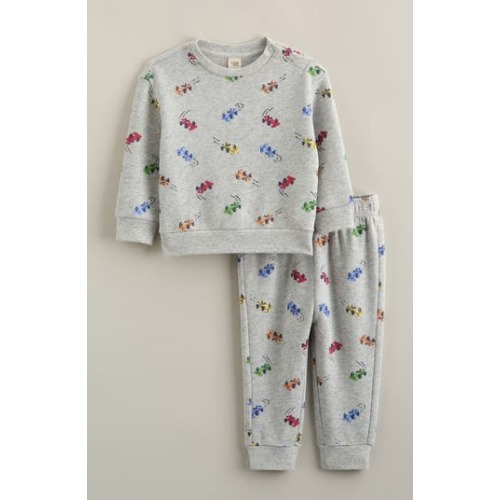 Print Fleece Sweatshirt & Joggers Set, 9M