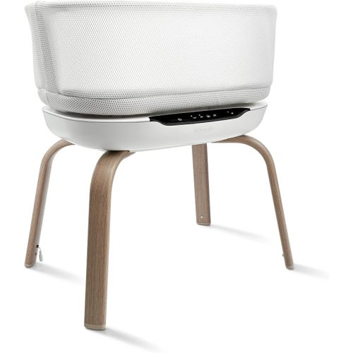Graco SmartSense Soothing Baby Bassinet & Rocker with Cry Detection Technology, Includes 100% Organic Cotton Sheet, Luna