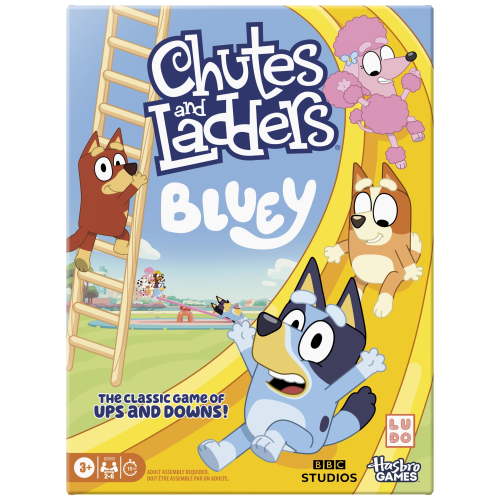 Chutes and Ladders Bluey Edition Kids Board Game, Preschool Games, Family Games, Ages 3+ (Walmart Exclusive)