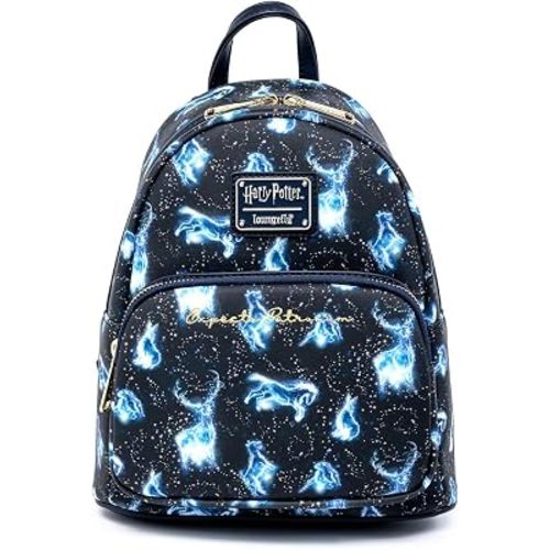 Loungefly Harry Potter Expecto Patronus All Over Print Womens Double Strap Shoulder Bag Purse