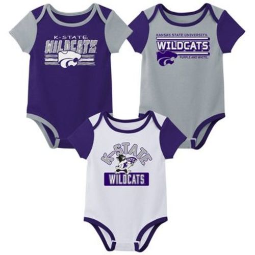 NCAA Kansas State Wildcats Infant Boys' 3pk Bodysuit