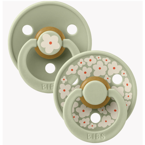 BIBS STUDIO Colour Jasmine Pacifier 2 Pack - Sage Mix – Bibsworld store US